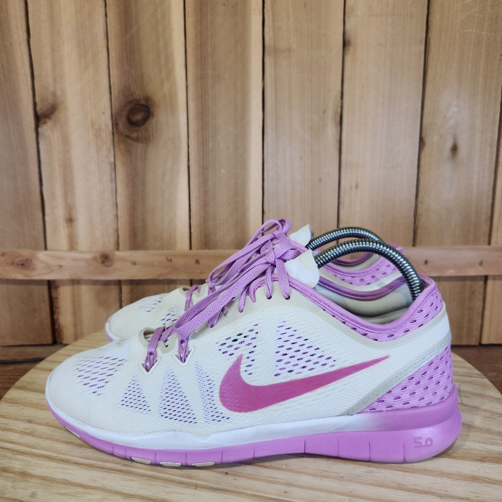 Nike Free 5.0 TR Fit 5 Shoes Womens 8.5 Pink Mesh Running Sneakers Athletic
